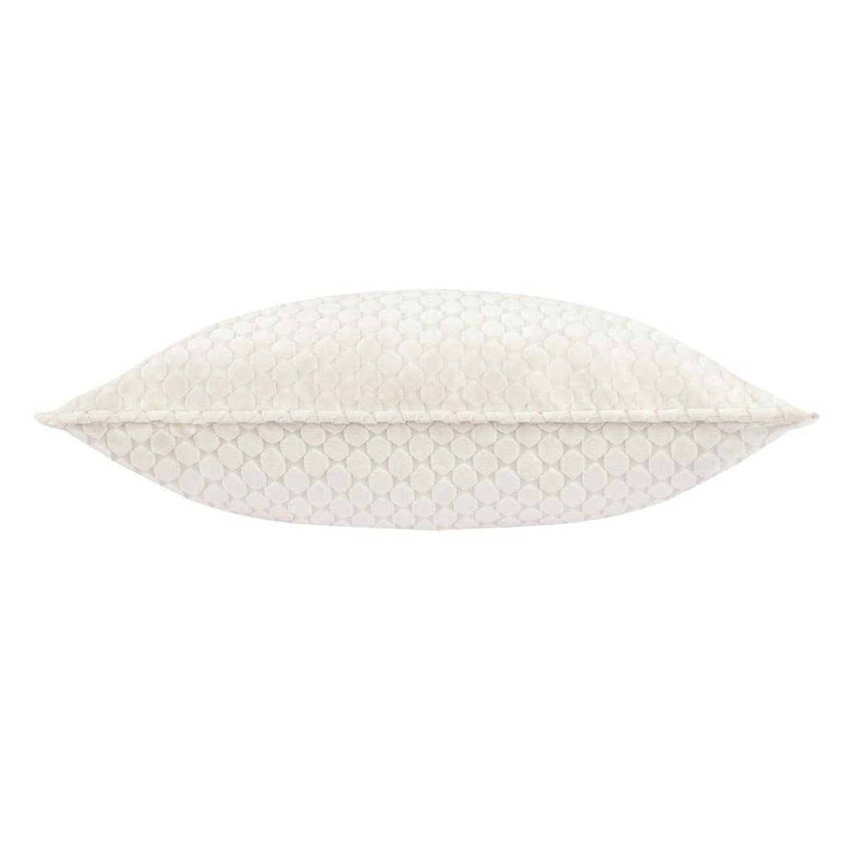Ivory - Back - Paoletti Neptune Velvet Cushion Cover
