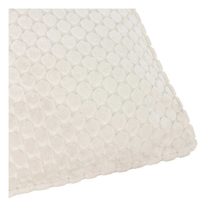 Ivory - Side - Paoletti Neptune Velvet Cushion Cover
