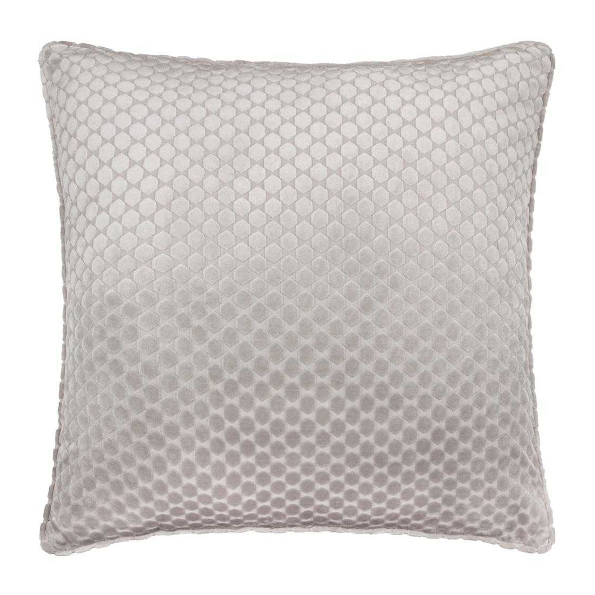 Silver - Front - Paoletti Neptune Velvet Cushion Cover