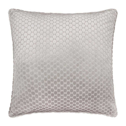 Silver - Front - Paoletti Neptune Velvet Cushion Cover
