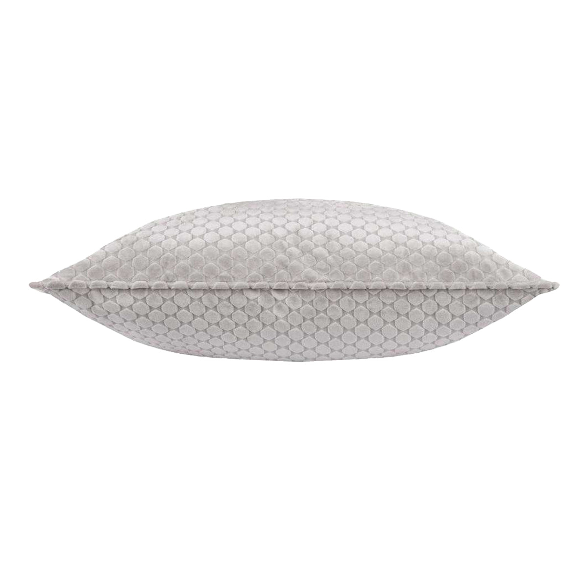 Silver - Back - Paoletti Neptune Velvet Cushion Cover