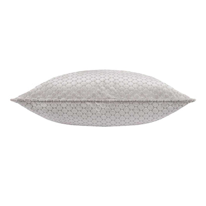 Silver - Back - Paoletti Neptune Velvet Cushion Cover