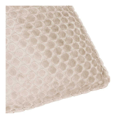 Champagne - Side - Paoletti Neptune Velvet Cushion Cover