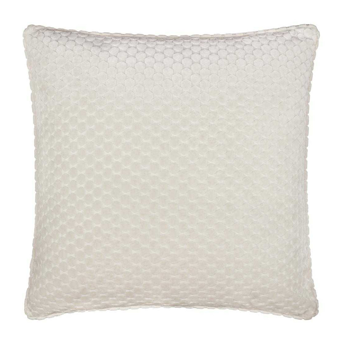 Ivory - Front - Paoletti Neptune Velvet Cushion Cover