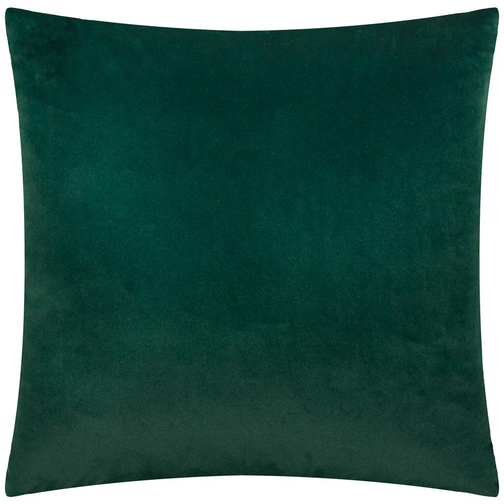 Emerald - Back - Paoletti Savoy Velvet Stripe Cushion Cover