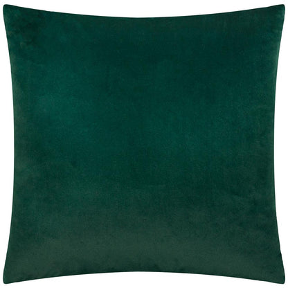 Emerald - Back - Paoletti Savoy Velvet Stripe Cushion Cover