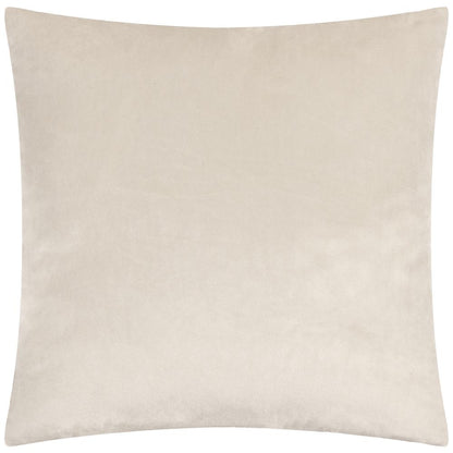 Oyster - Back - Paoletti Savoy Velvet Stripe Cushion Cover