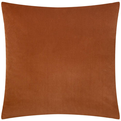 Brick - Back - Paoletti Savoy Velvet Stripe Cushion Cover