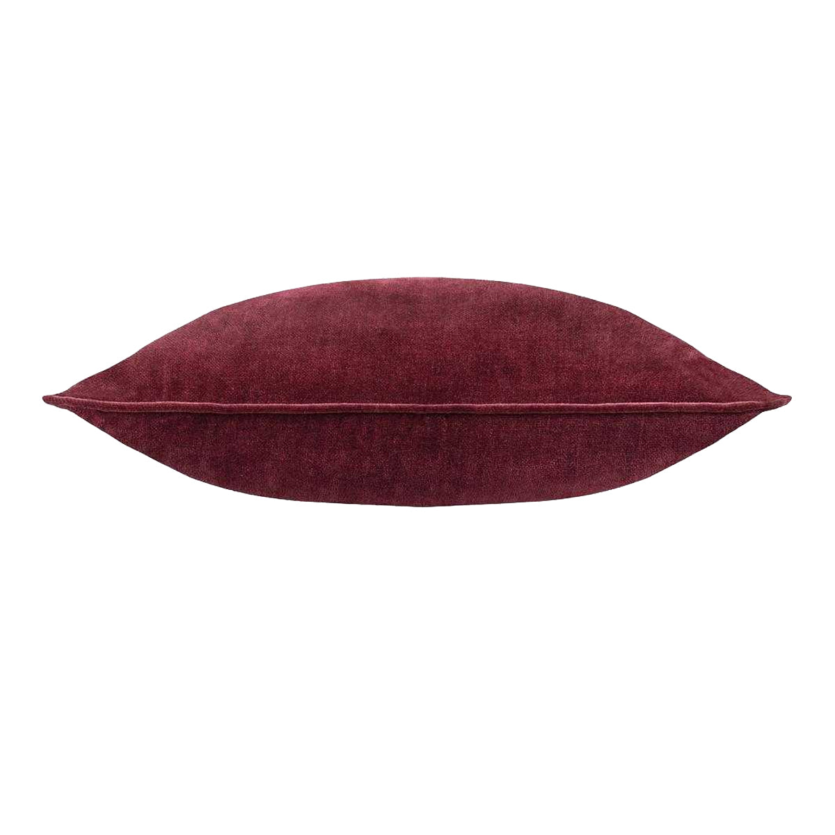 Beetroot - Back - Yard Piped Chenille Cushion Cover