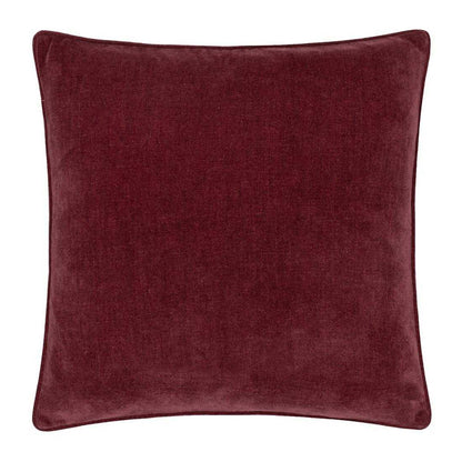 Beetroot - Front - Yard Piped Chenille Cushion Cover