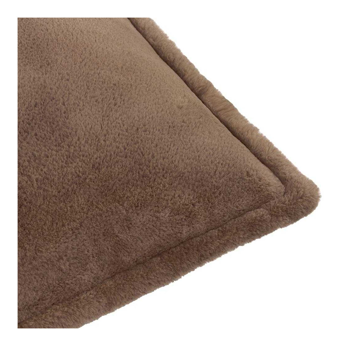 Mocha - Side - Furn Kallu Faux Fur Cushion Cover