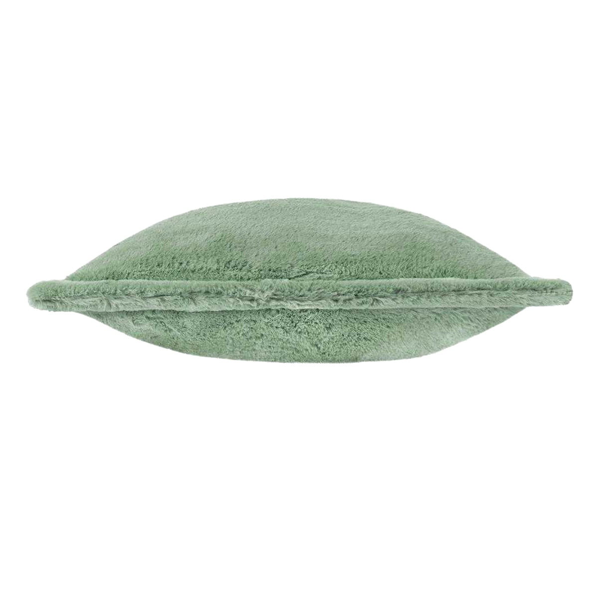 Frosted Green - Back - Furn Kallu Faux Fur Cushion Cover