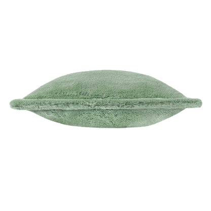 Frosted Green - Back - Furn Kallu Faux Fur Cushion Cover