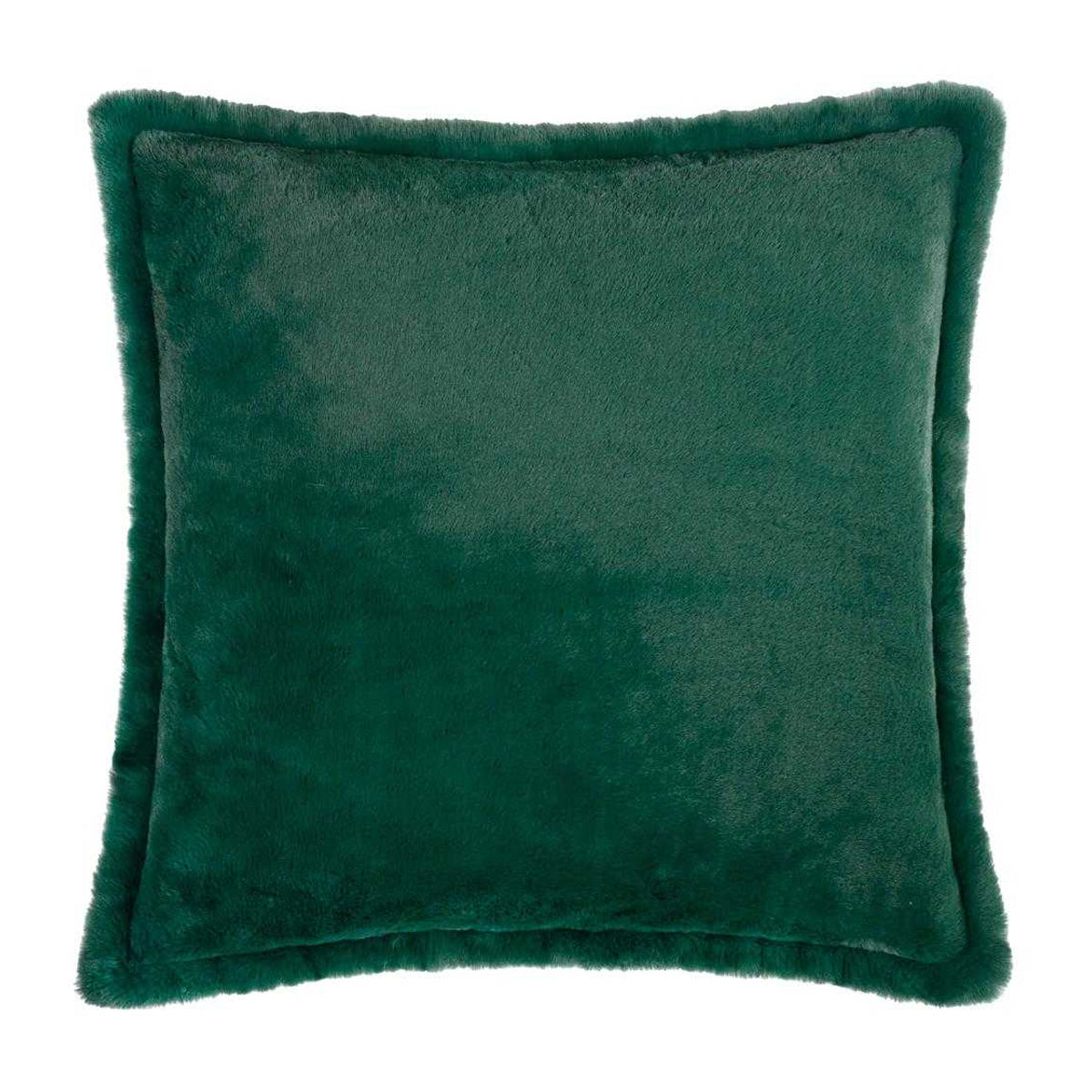 Green - Front - Furn Kallu Faux Fur Cushion Cover