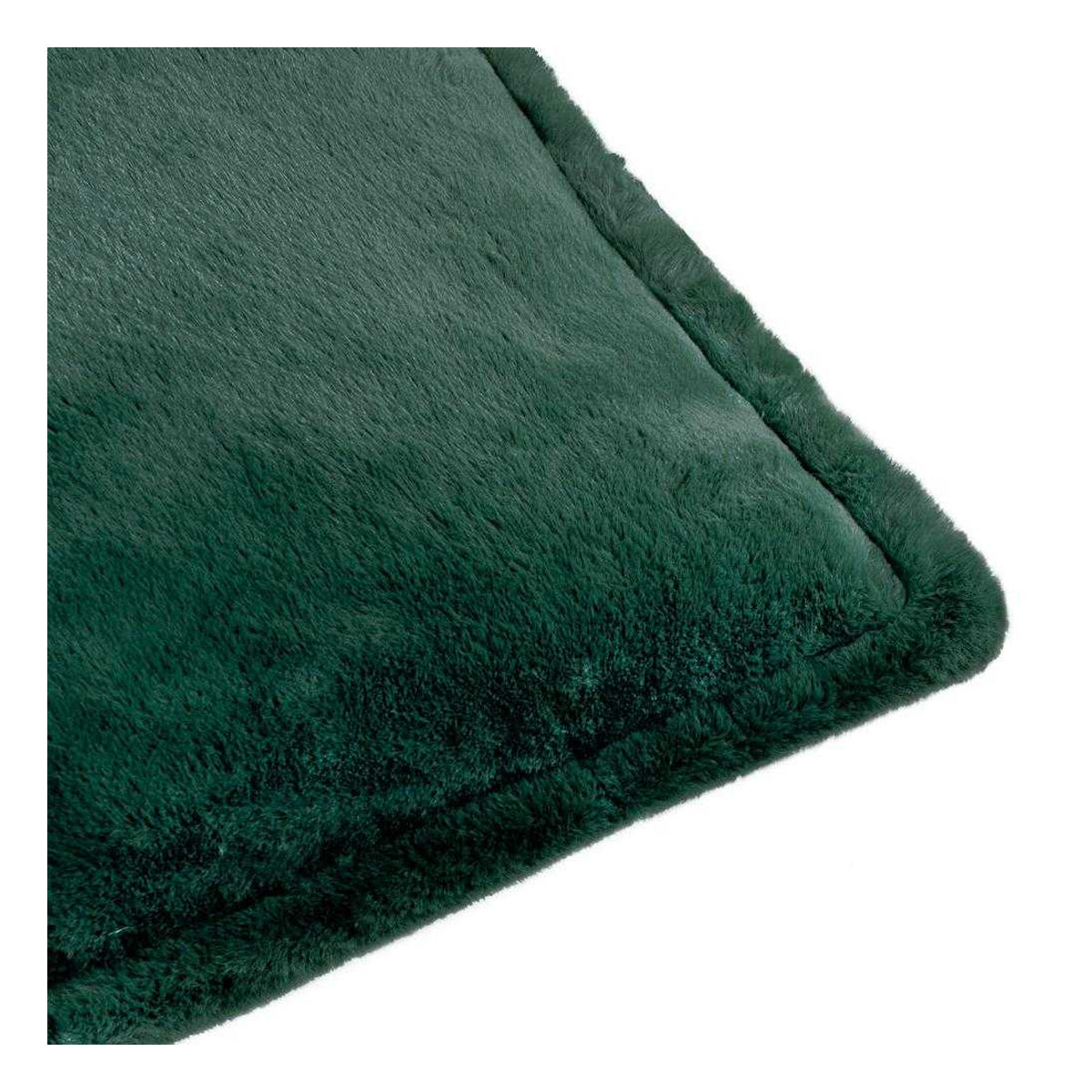 Green - Side - Furn Kallu Faux Fur Cushion Cover