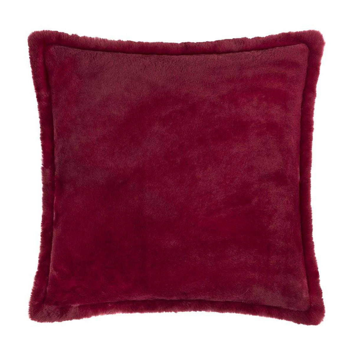 Berry - Front - Furn Kallu Faux Fur Cushion Cover