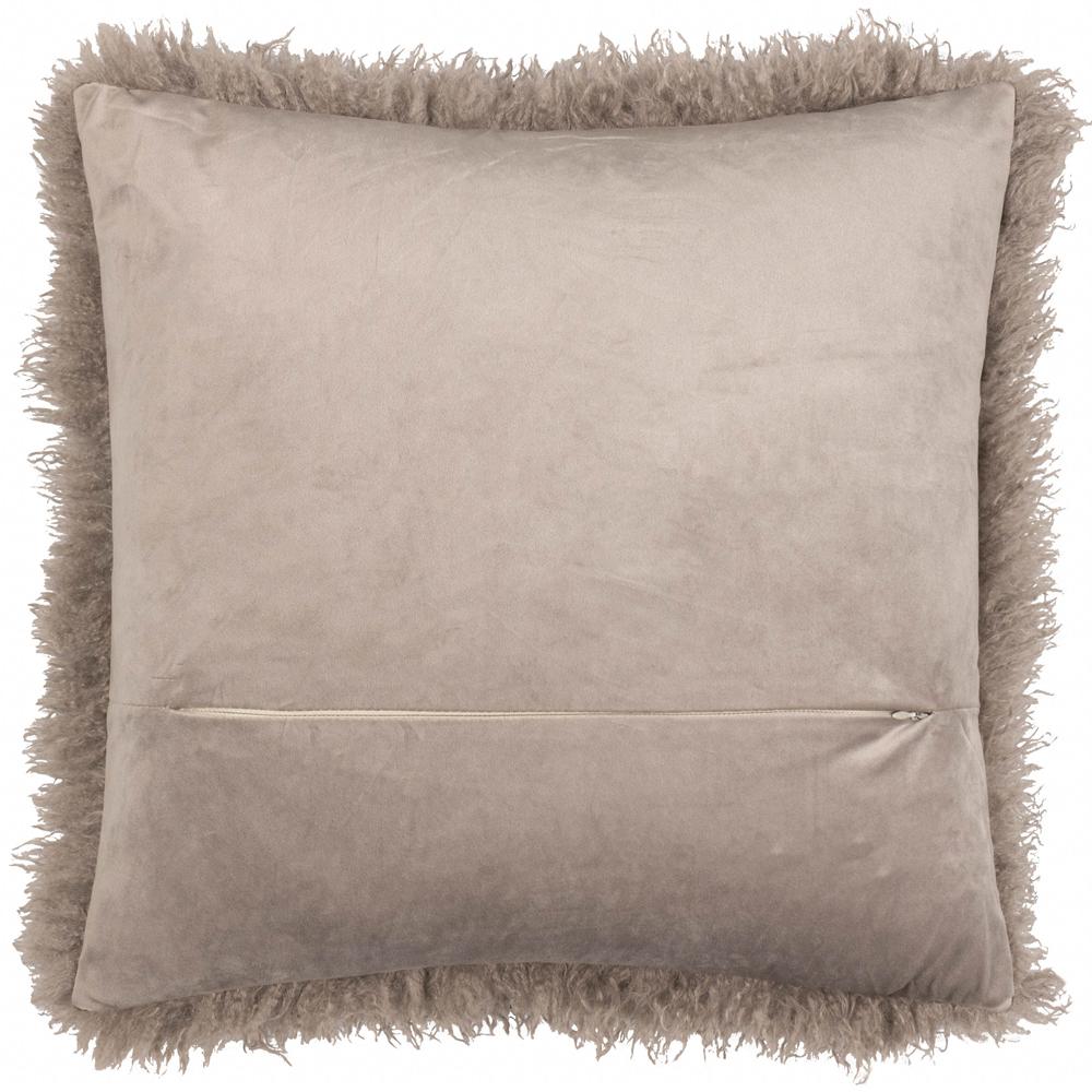 Mocha - Back - Furn Rowan Faux Fur Cushion Cover