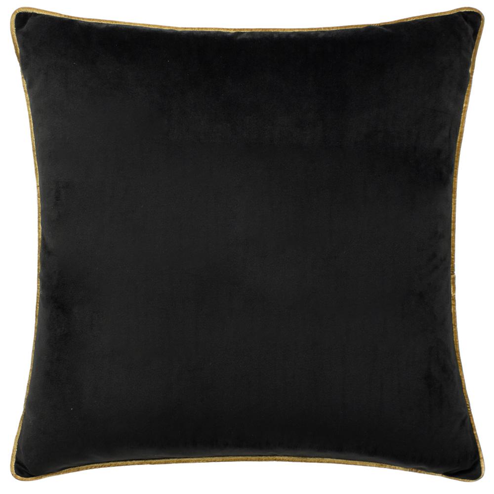 Black-Gold - Front - Furn Meridian Velvet Cushion Cover