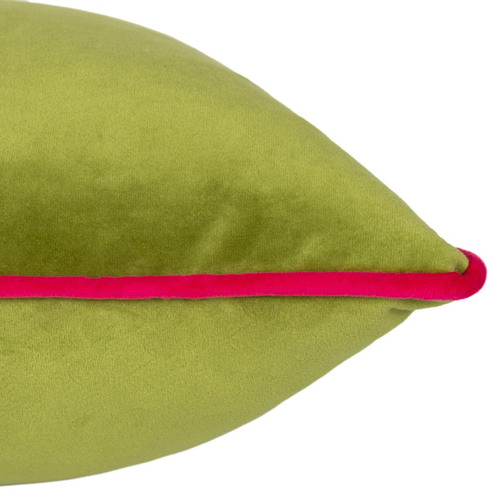 Lime-Hot Pink - Side - Furn Meridian Velvet Cushion Cover