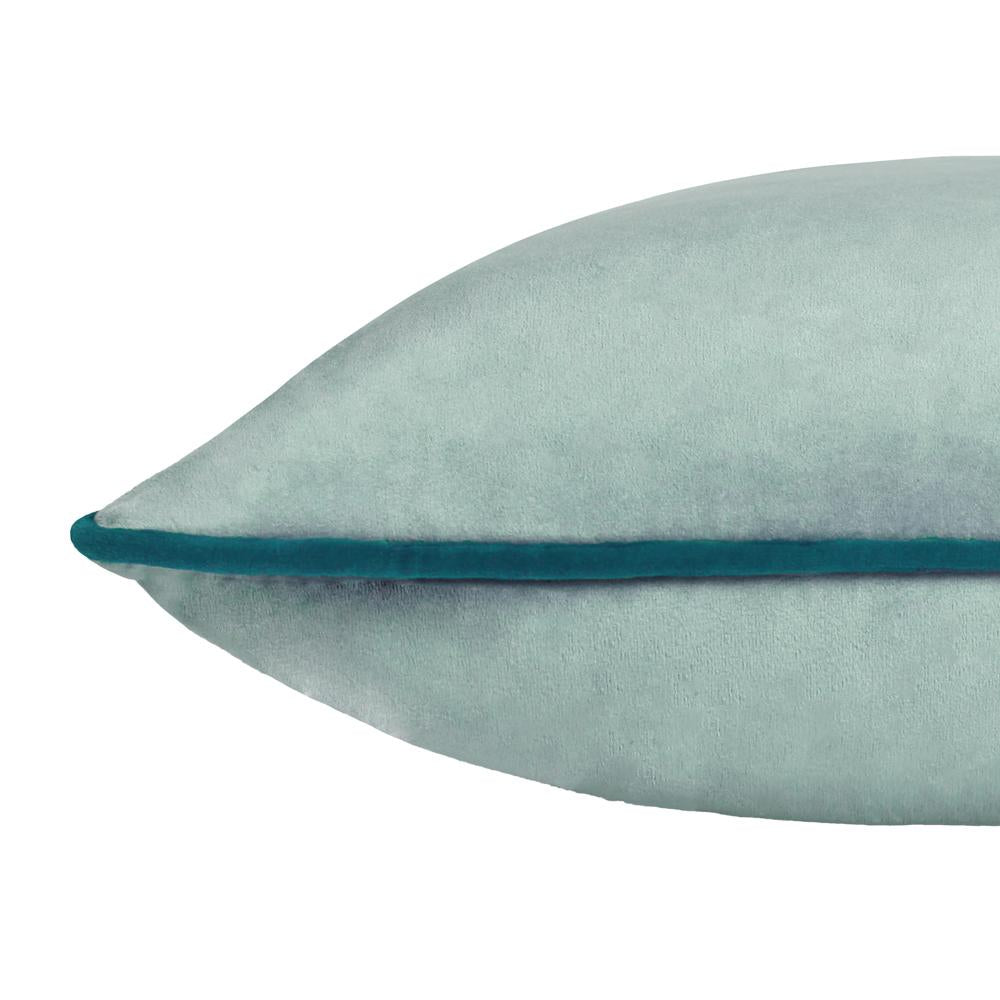 Mineral-Teal - Side - Furn Meridian Velvet Cushion Cover