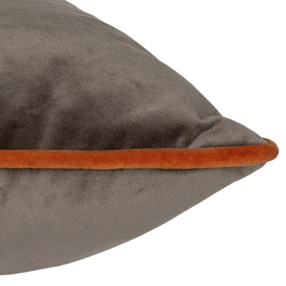 Mocha-Pumpkin - Side - Furn Meridian Velvet Cushion Cover