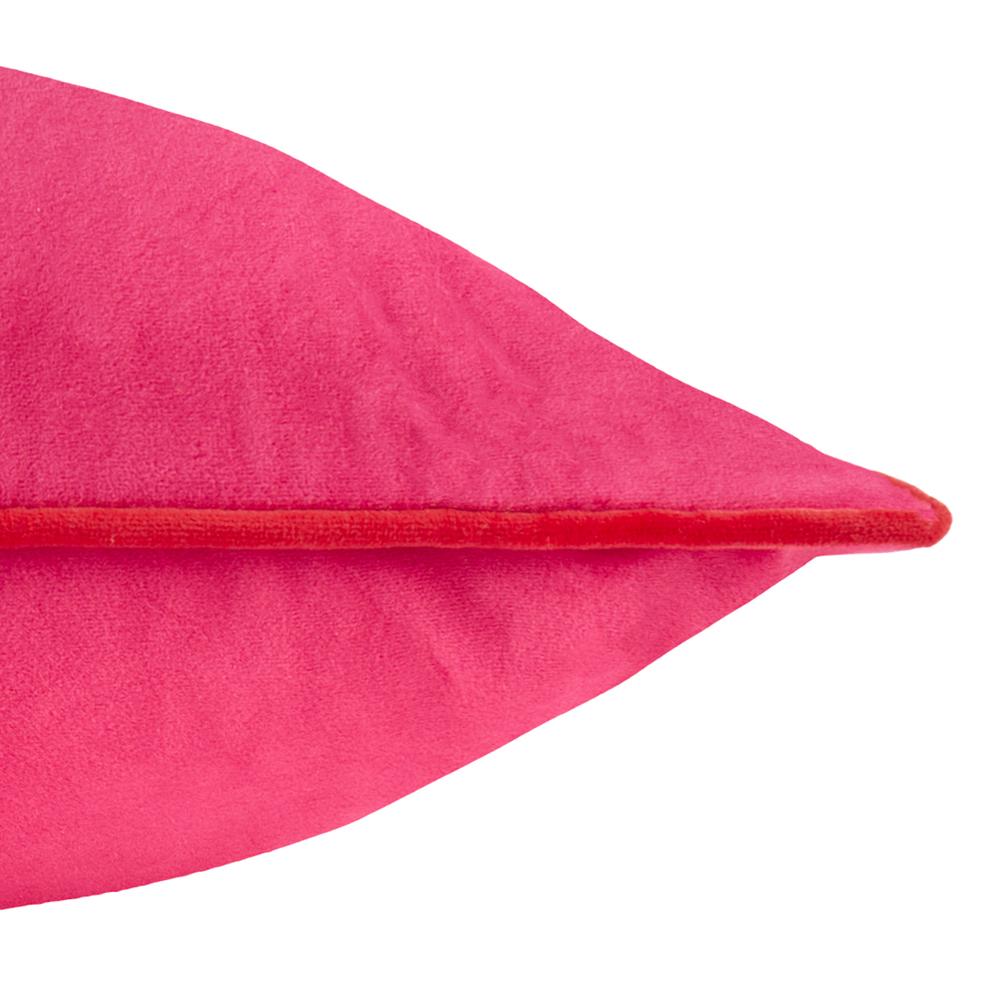 Pink-Red - Side - Furn Meridian Velvet Cushion Cover