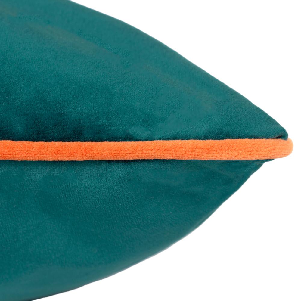 Teal-Clementine - Side - Furn Meridian Velvet Cushion Cover