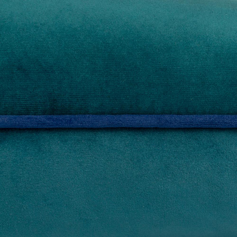 Teal-Navy - Side - Furn Meridian Velvet Cushion Cover