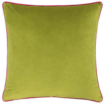 Lime-Hot Pink - Front - Furn Meridian Velvet Cushion Cover