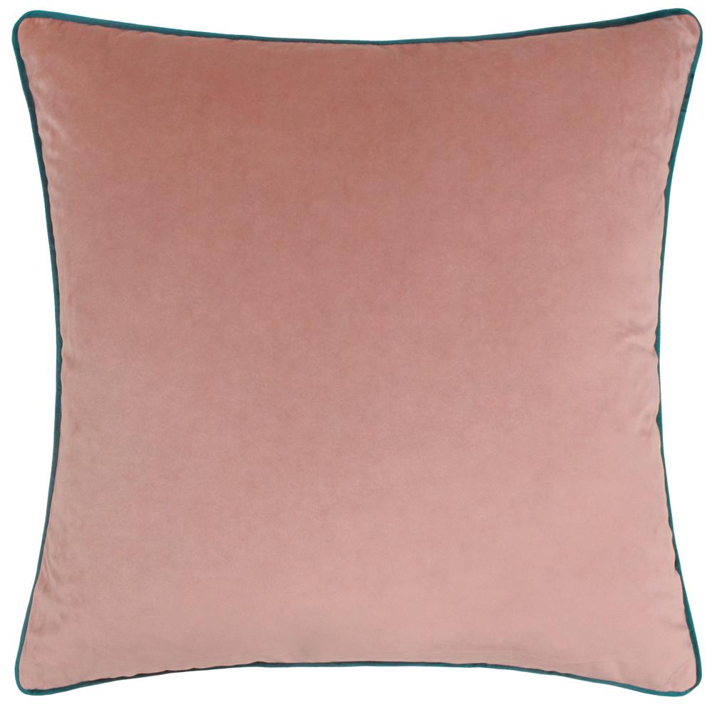 Blush-Teal - Front - Furn Meridian Velvet Cushion Cover