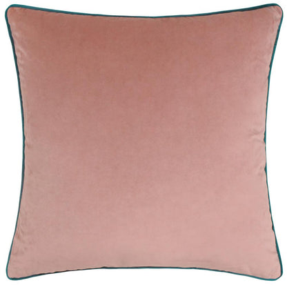 Blush-Teal - Front - Furn Meridian Velvet Cushion Cover