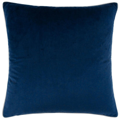 Navy-Silver - Front - Furn Meridian Velvet Cushion Cover