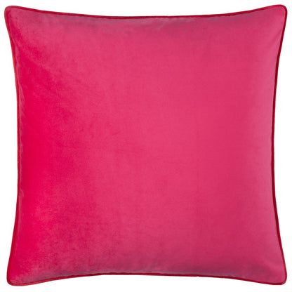 Pink-Red - Front - Furn Meridian Velvet Cushion Cover