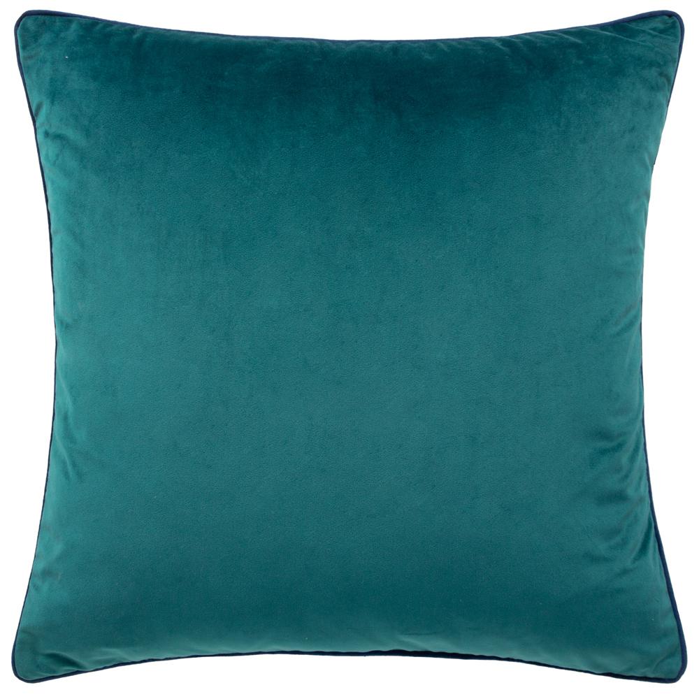 Teal-Navy - Front - Furn Meridian Velvet Cushion Cover