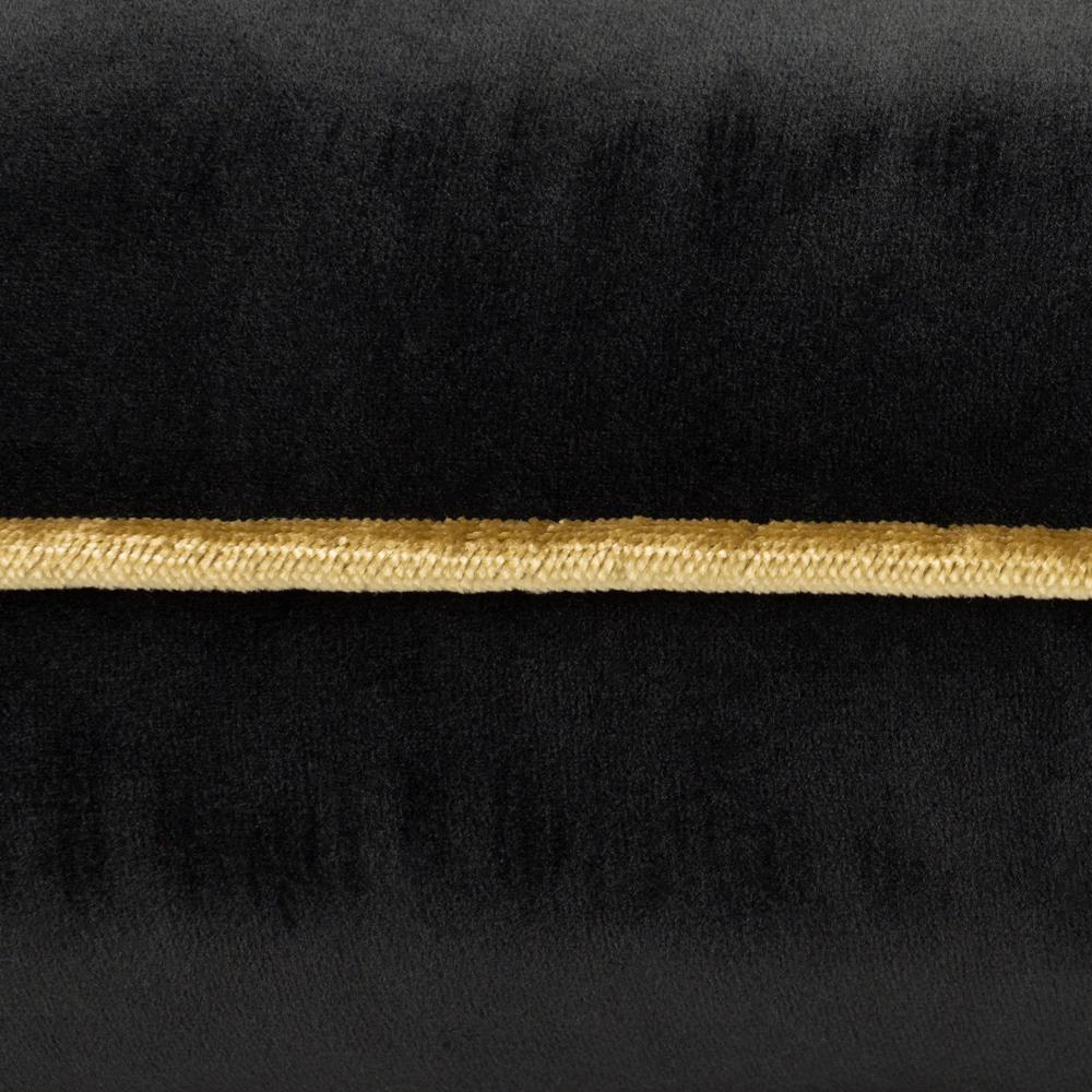 Black-Gold - Side - Furn Meridian Velvet Cushion Cover