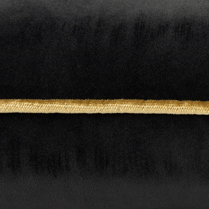 Black-Gold - Side - Furn Meridian Velvet Cushion Cover