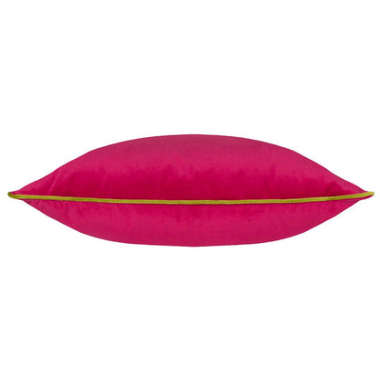Hot Pink-Lime - Back - Furn Meridian Velvet Cushion Cover