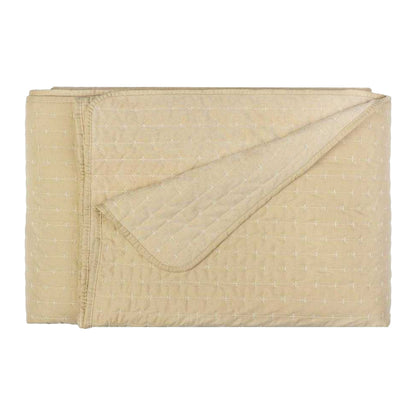 Champagne - Back - Paoletti Henley Pin-cord Bedspread