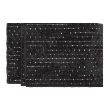 Black - Front - Paoletti Henley Pin-cord Bedspread
