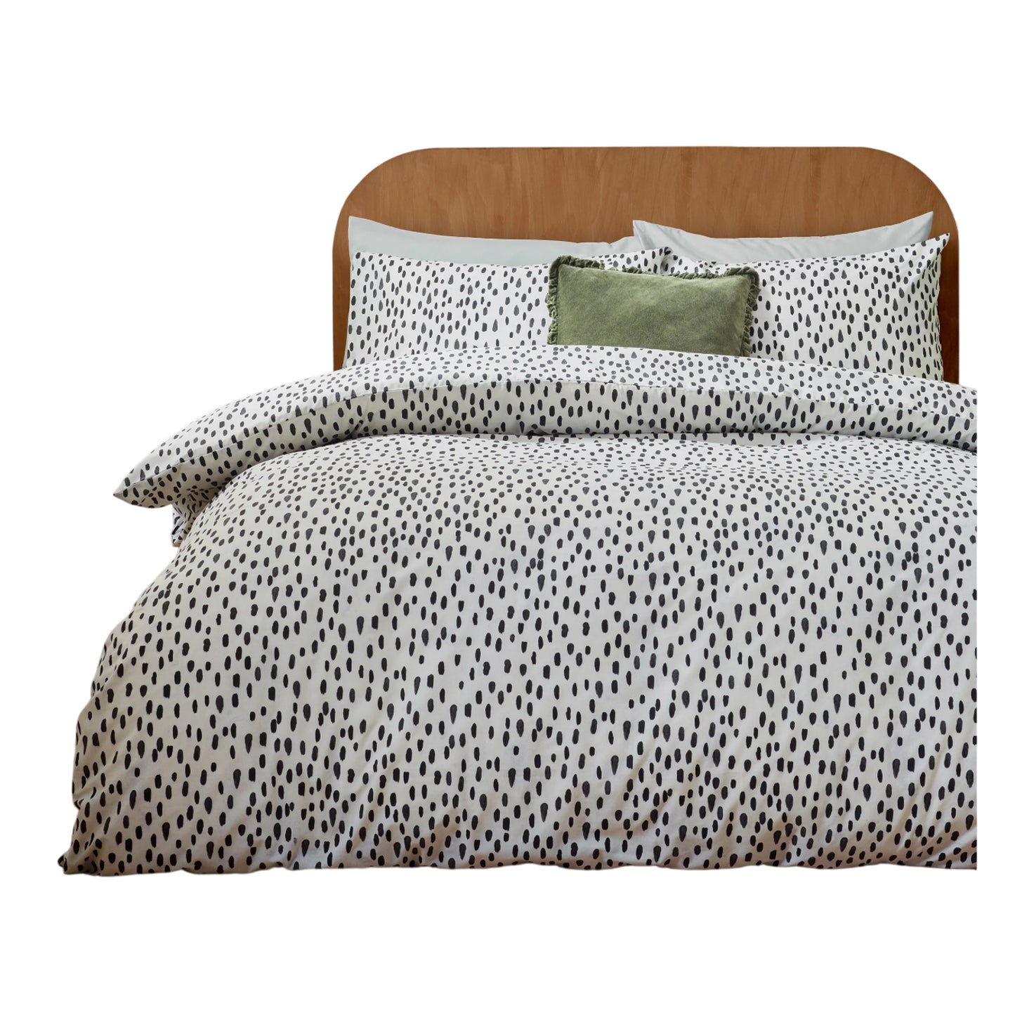 Multicoloured - Side - Furn Reversible Dotted Duvet Cover Set