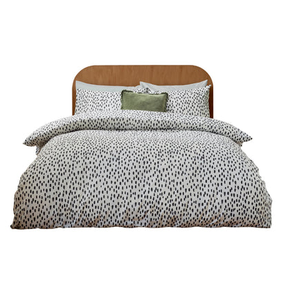 Multicoloured - Front - Furn Reversible Dotted Duvet Cover Set
