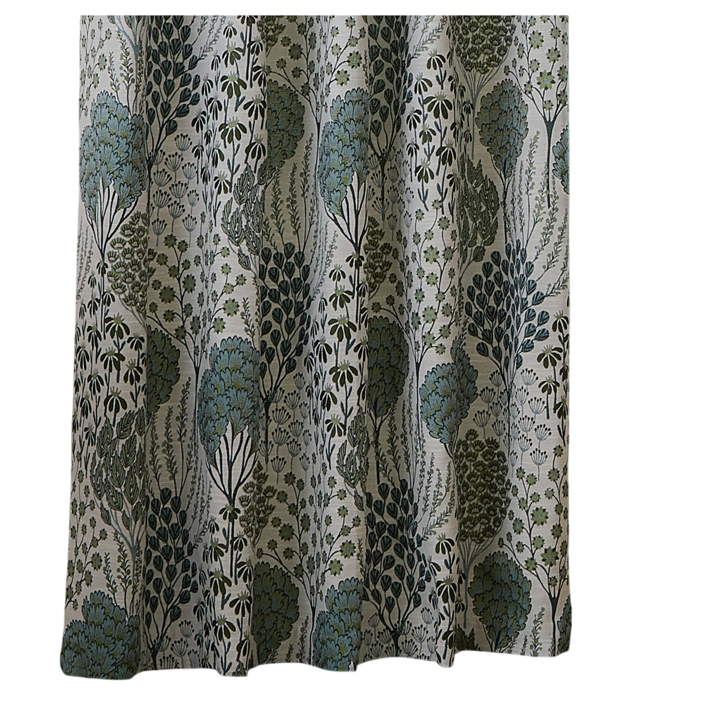 Thyme-Mineral - Side - Wylder Ophelia Lined Floral Pencil Pleat Curtains