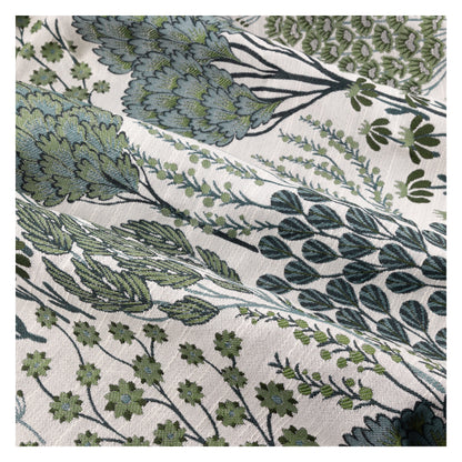 Thyme-Mineral - Pack Shot - Wylder Ophelia Lined Floral Pencil Pleat Curtains