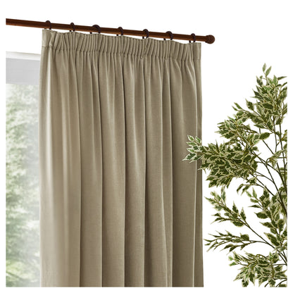 Linen - Side - Yard Chenille Lined Pencil Pleat Curtains