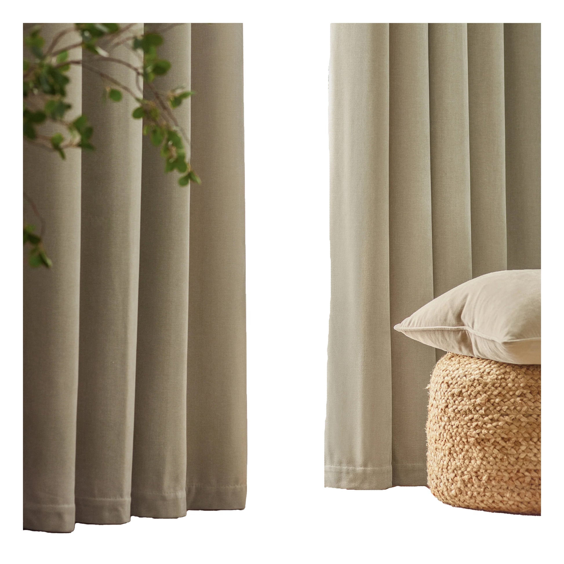 Linen - Lifestyle - Yard Chenille Lined Pencil Pleat Curtains