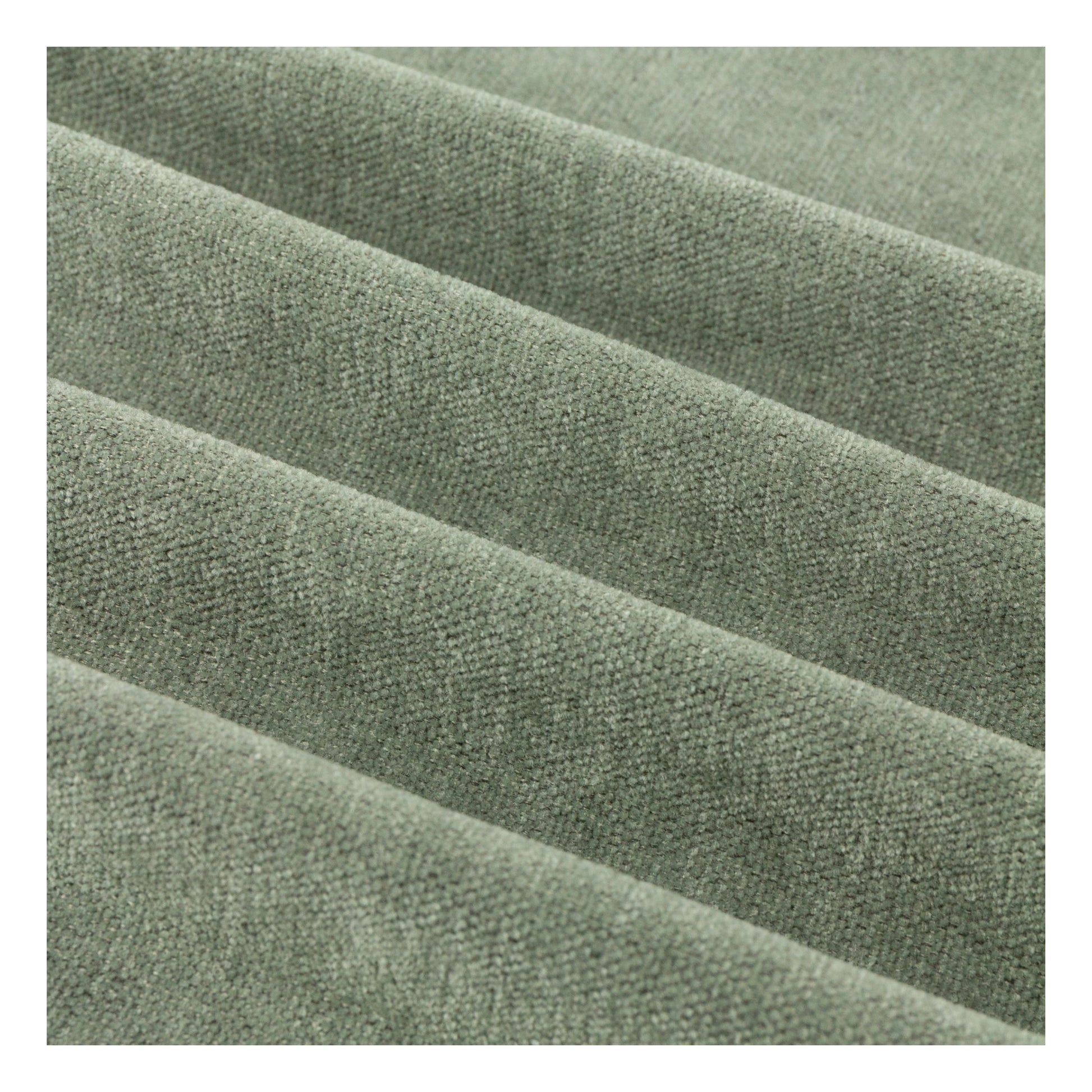 Green - Pack Shot - Furn Chenille Lined Pencil Pleat Curtains