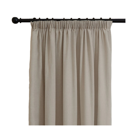 Natural - Lifestyle - Furn Chenille Lined Pencil Pleat Curtains