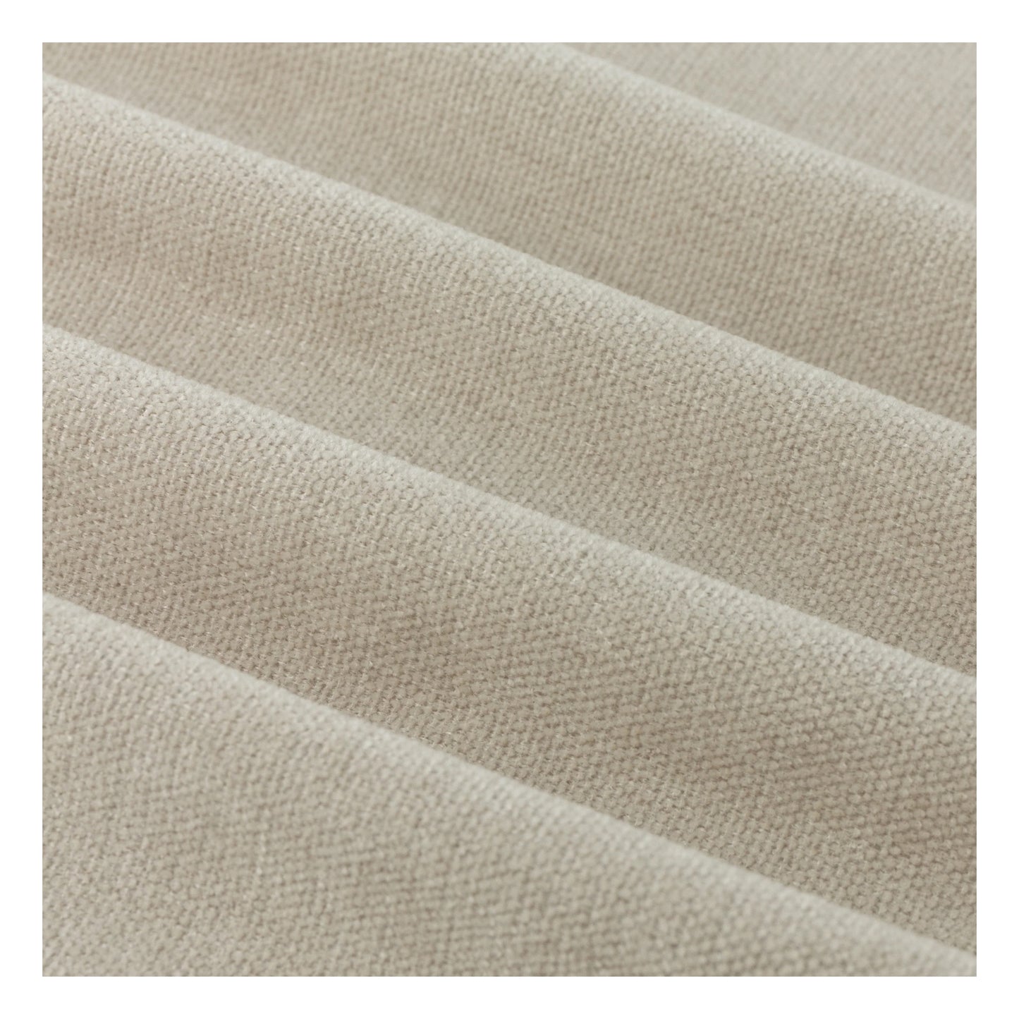 Natural - Pack Shot - Furn Chenille Lined Pencil Pleat Curtains