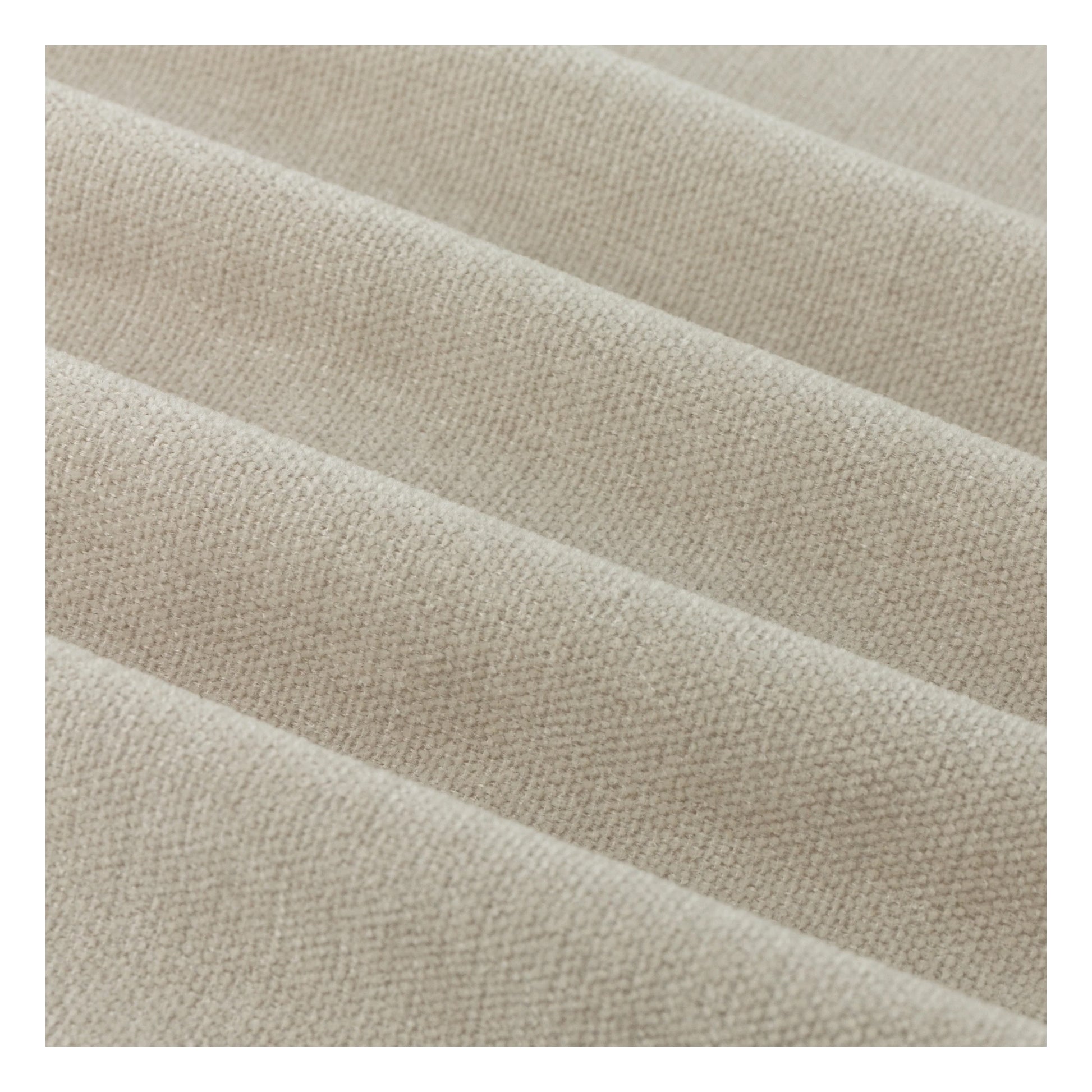 Natural - Pack Shot - Furn Chenille Lined Pencil Pleat Curtains
