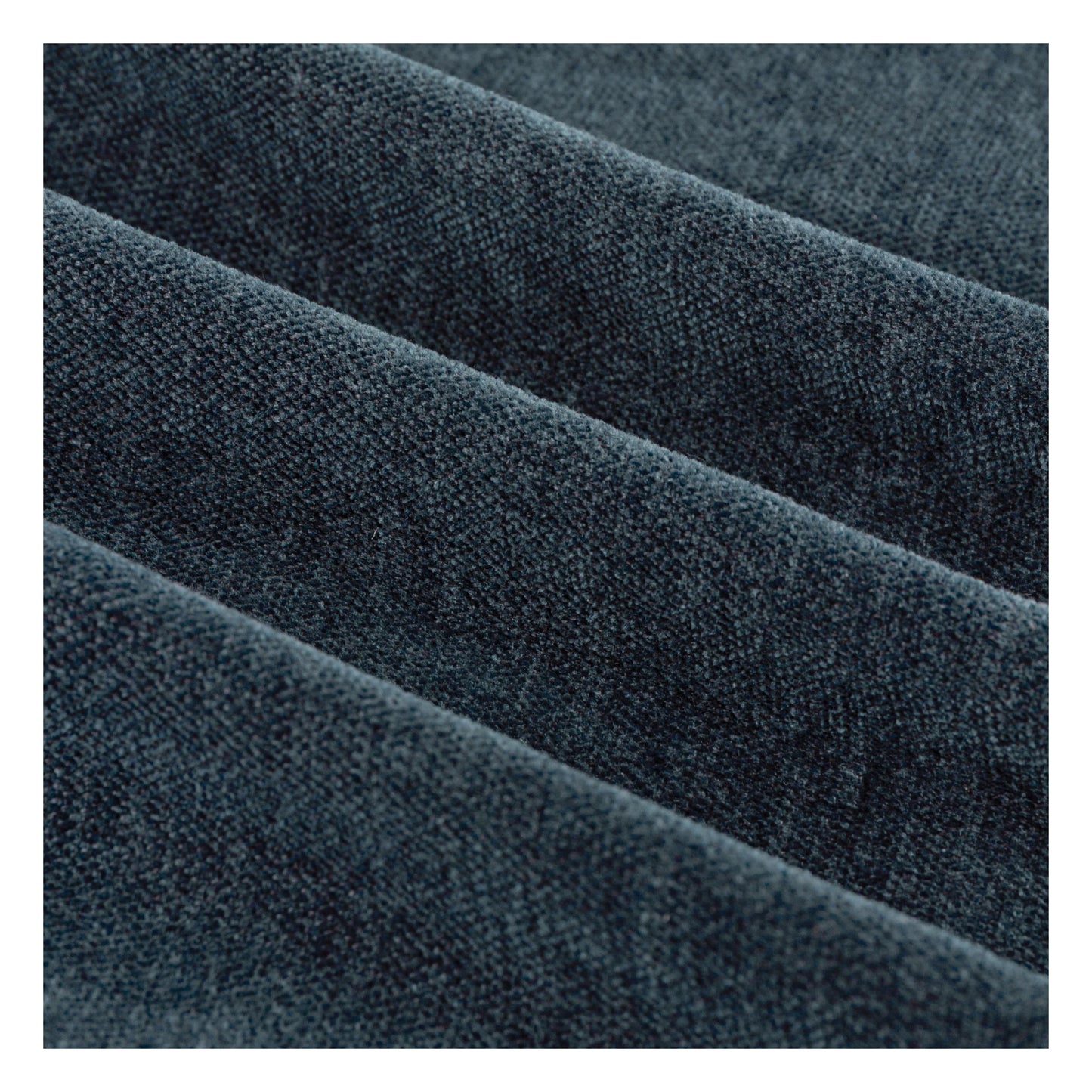Navy - Pack Shot - Furn Chenille Lined Pencil Pleat Curtains